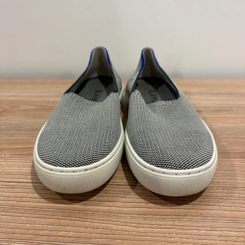 Rothy's The Sneaker Slip On Womens Grey Size 7 Sustainable Knit Washable Shoes